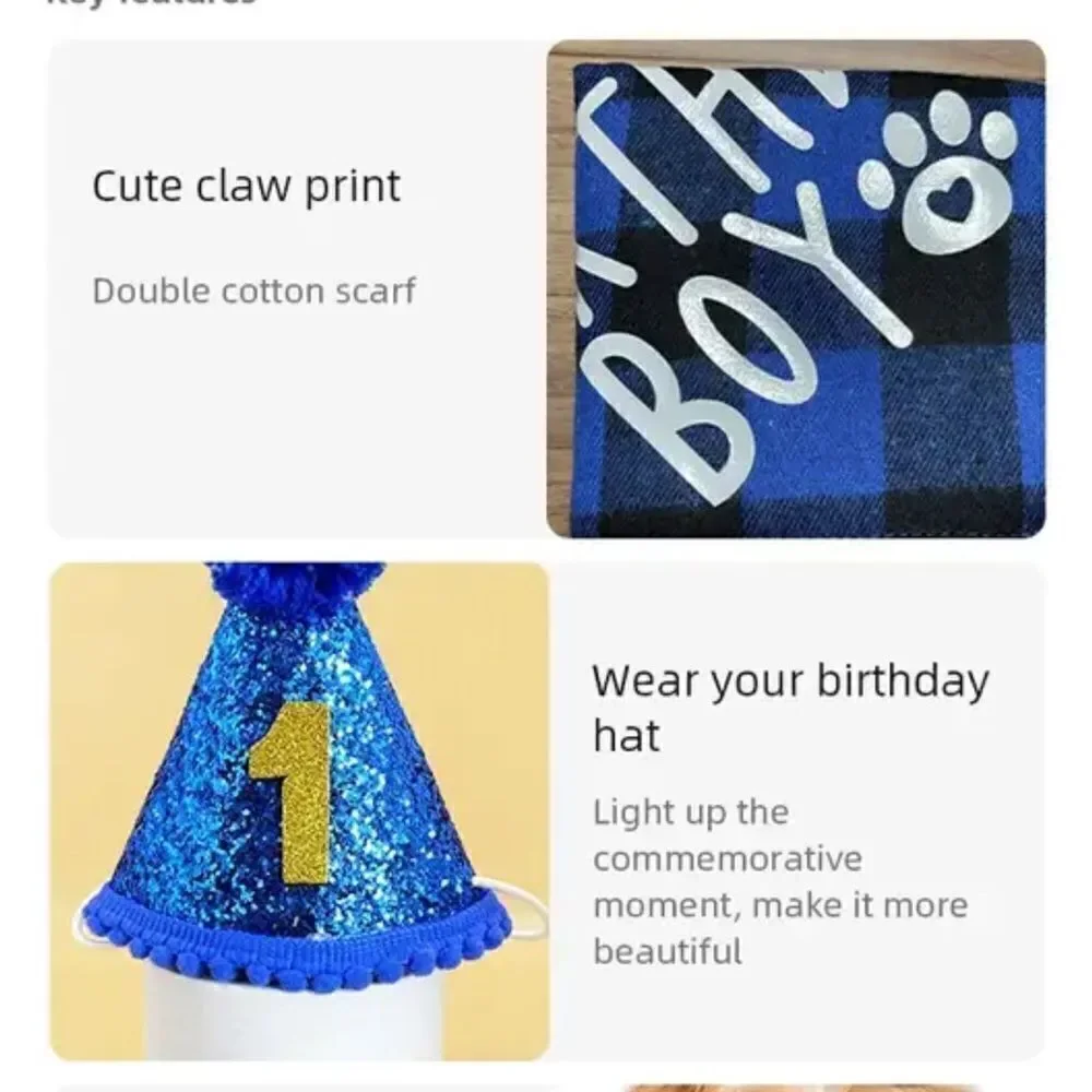 New dog birthday boy party accessories